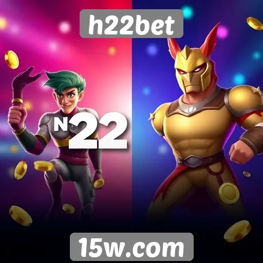 Comparativo de jogos disponíveis na h22bet