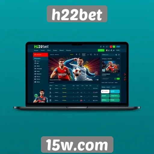 Interface e usabilidade do site h22bet